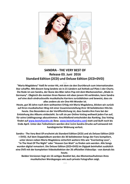 SANDRA ‐ the VERY BEST of Release 03