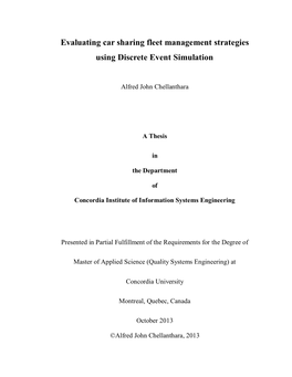 Evaluating Car Sharing Fleet Management Strategies Using Discrete Event Simulation