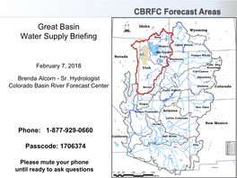 February 2018 Great Basin Water Supply Webinar