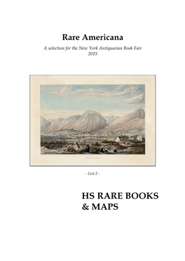 Hs Rare Books & Maps