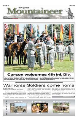 Warhorse Soldiers Come Home by Sgt