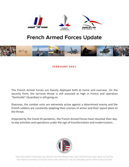 The French Armed Forces Are Heavily Deployed Both at Home and Overseas