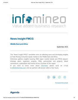 News Insight FMCG ­ September 2015