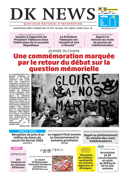 Une Commémoration Marquée Par Le Retour Du Débat Sur La Question Mémorielle