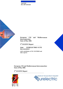 State of Play 2006 3Rd SYSTINT Report European, CIS