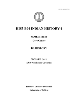 His3 B04 Indian History-1