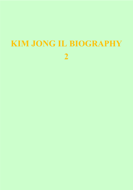 Kim Jong Il Biography 2
