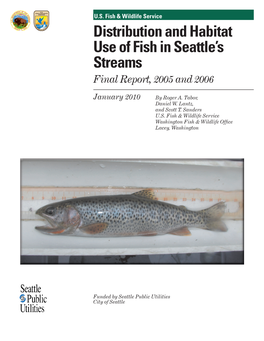 Distribution and Habitat Use of Fish in Seattle's Streams