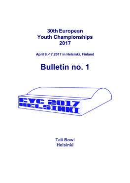 Bulletin No. 1