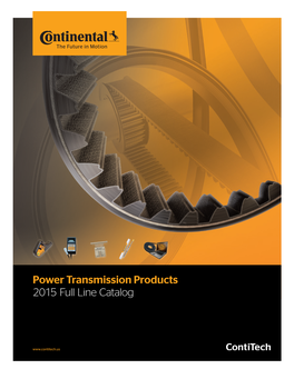 Power Transmission Products 2015 Full Line Catalog