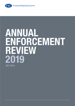 Annual Enforcement Review 2019 July 2019
