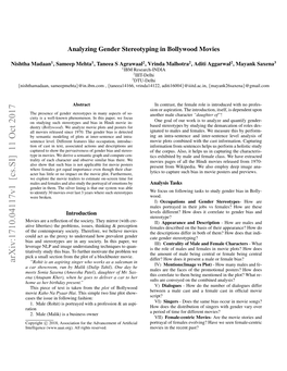Analyzing Gender Stereotyping in Bollywood Movies