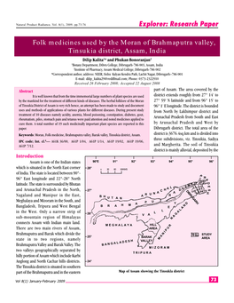 Research Paper Folk Medicines Used by the Moran Of