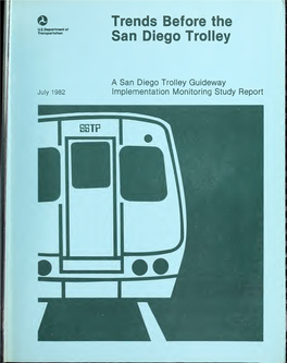 Trends Before the San Diego Trolley