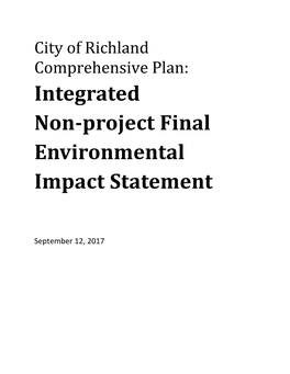 Integrated Non-Project Final Environmental Impact Statement