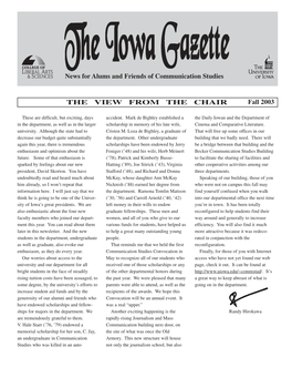 The Iowa Gazette, 2003