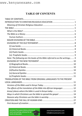 C.R.E Notes Form