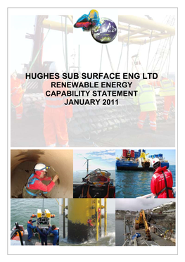 Hughes Sub Surface Eng Ltd Renewable Energy Capability Statement January 2011