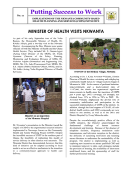 Minister of Health Visits Nkwanta