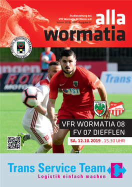 Vfr Wormatia 08 Fv 07 Diefflen Sa