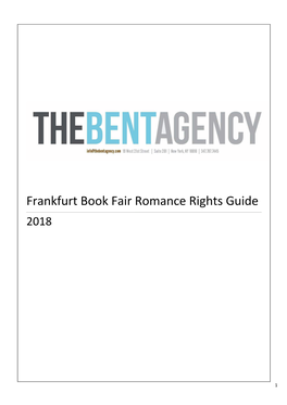 Frankfurt Book Fair Romance Rights Guide