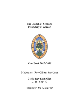 The Church of Scotland Presbytery of Gordon