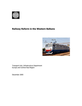 Railway Reform in the Western Balkans