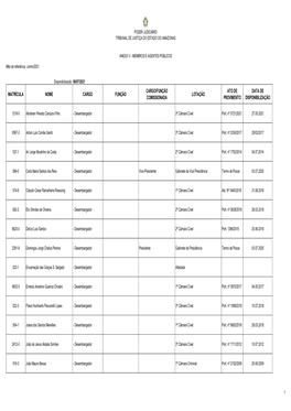 Poder Judiciário Tribunal De Justiça Do Estado Do Amazonas