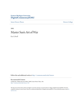 Master Sun's Art of War Eric Colwell