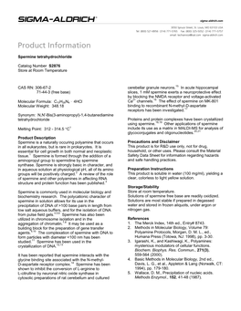 Spermine Tetrahydrochloride