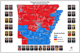 Arkansas Senate District Map 90Th General Assembly Dist