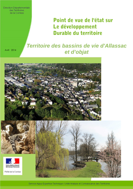 Objat Diagnostic Du Territoire Des Bassins De Vie D'allassac - Objat Avril 2014