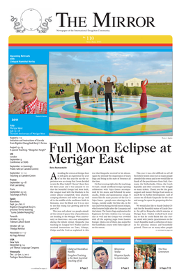 Full Moon Eclipse at Merigar East