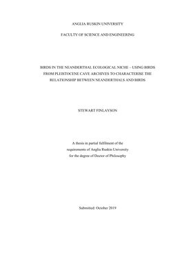 Anglia Ruskin Thesis 2019 Template