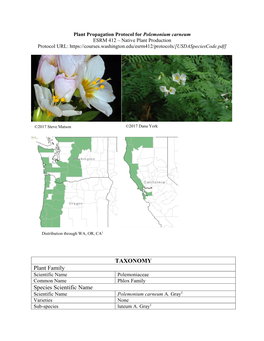 Draft Plant Propagation Protocol