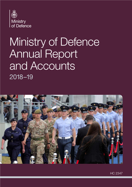 Ministry of Defence Annual Report and Accounts 2018 –19