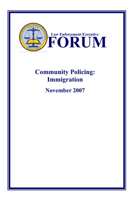 Community Policing: Immigration