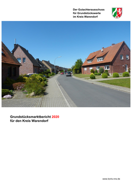 Grundstücksmarktbericht Für Den Kreis Warendorf 2020 4