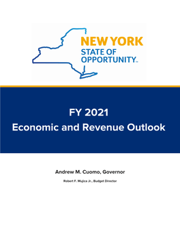 Economic and Revenue Outlook | NYS FY 2021 Executive Budget