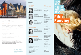 Film Funding Andres Veiel Telephone +49 - 211 - 930 50 20 Christinabentlage@Filmstiftung.De Mustang Elisabeth-Treskow-Platz/Köln © Oliver Franke/Tourismus NRW E.V