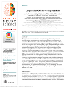 Large-Scale Dcms for Resting-State Fmri