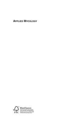 Applied Mycology / Edited by Mahendra Rai and Paul Dennis Bridge