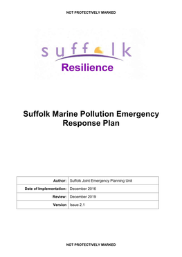 Suffolk Marine Pollution Emergency Response Plan