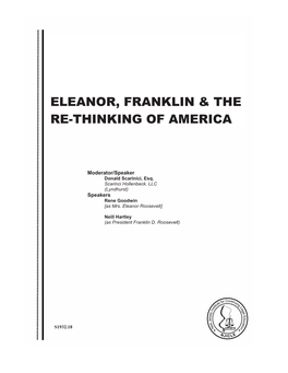 Eleanor, Franklin & the Re-Thinking of America