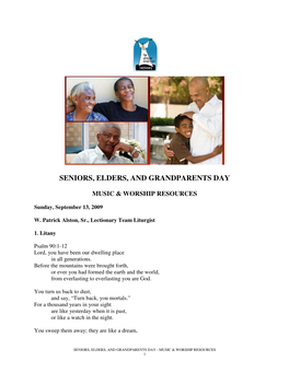 Seniors, Elders, and Grandparents Day