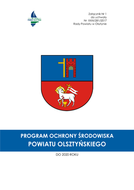 Program Ochrony Środowiska Powiatu Olsztyńskiego
