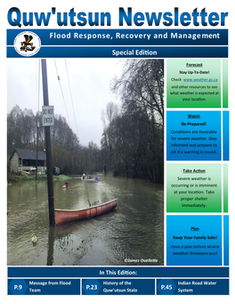 Flood Response, Recovery and Management