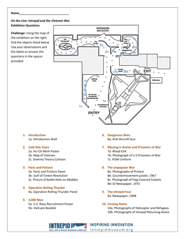 Intrepid and the Vietnam War Y Using the Map of the Exhibition on The