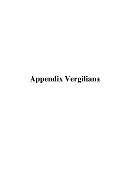 Appendix Vergiliana DIRAE