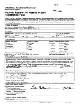 National Register of Historic Places Continuation Sheet